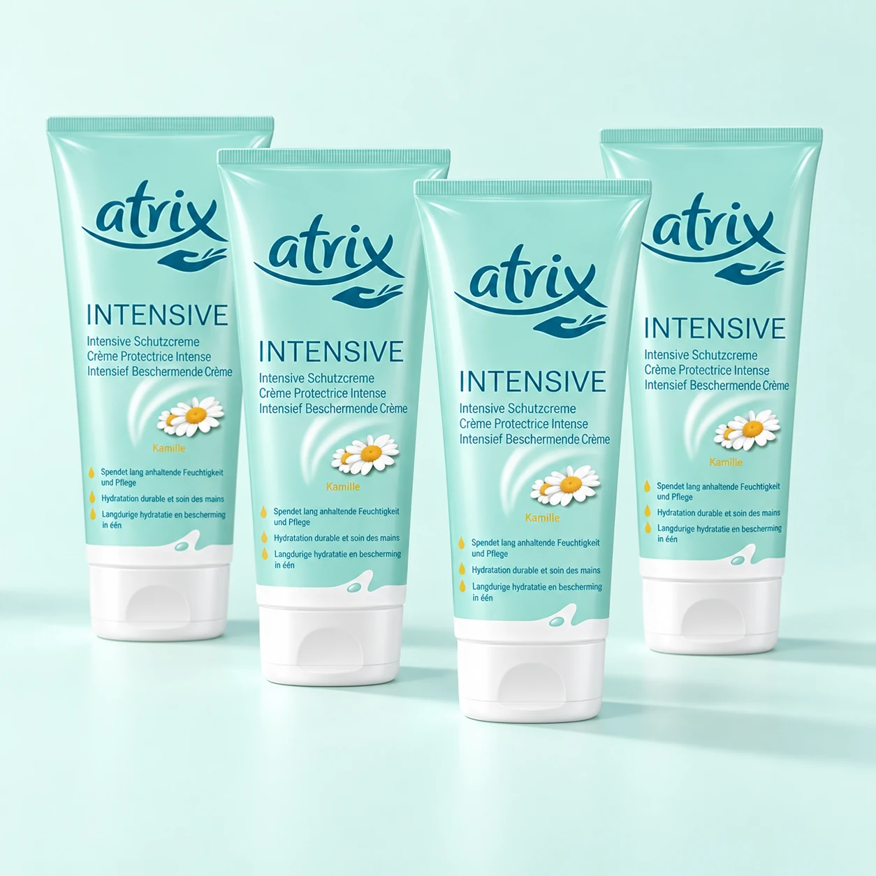 Illustration of four Atrix Intensive tubes